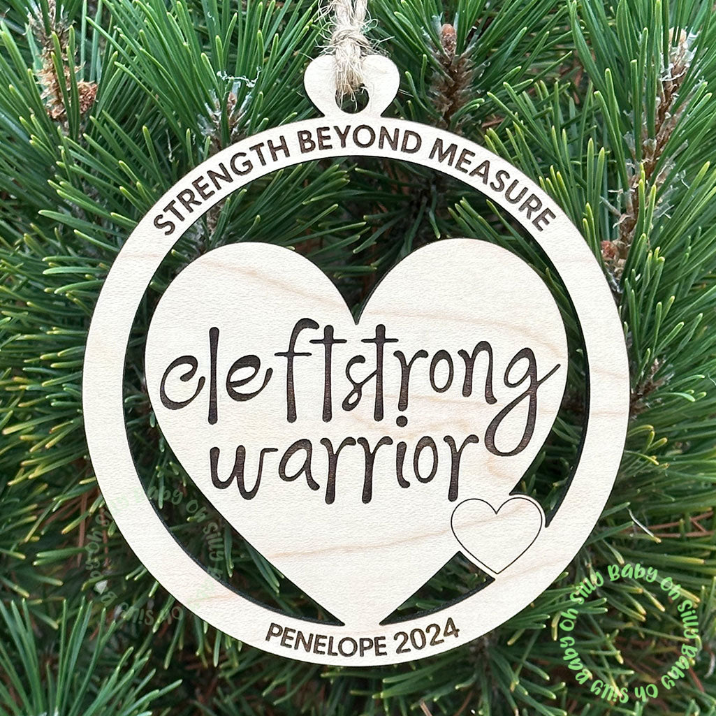 Cleftstrong Warrior Personalized Christmas Ornament