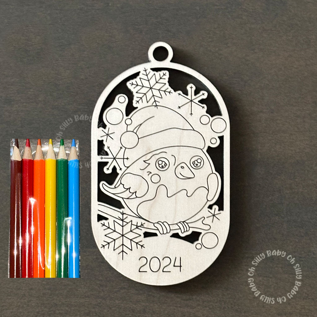 Color Me DIY Christmas Ornament Bird