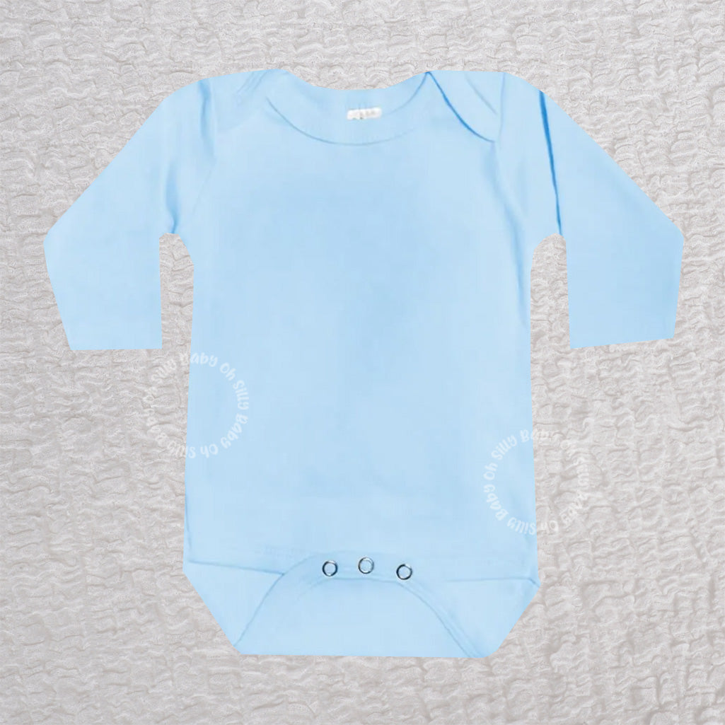 Light Blue Long Sleeve Bodysuit