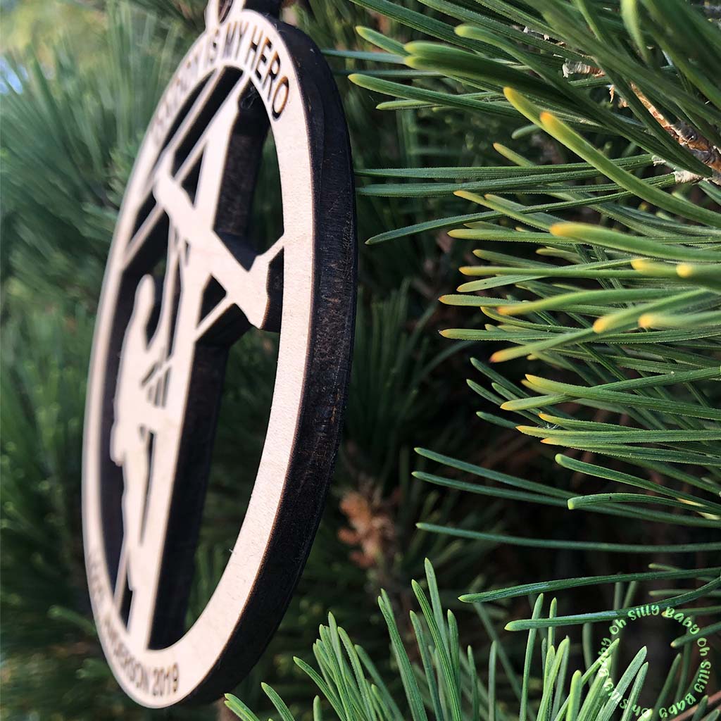  Lineman Ornament Side View