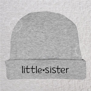 Little Sister Baby Beanie Hat Heather