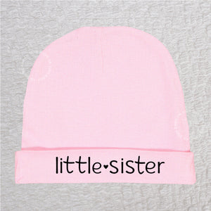 Little Sister Baby Beanie Hat Pink