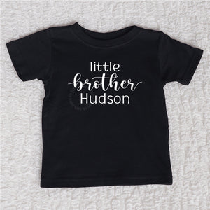 Little Brother Short Sleeve Black Shirt