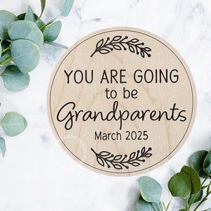 You Are Going To Be Grandparents Pregnancy Announcement Sign