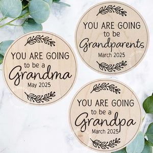 You Are Going To Be Grandparents, Grandma, Grandpa Pregnancy Announcement Signs