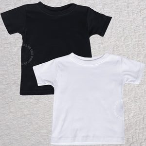 Short Sleeve Black and White Tees