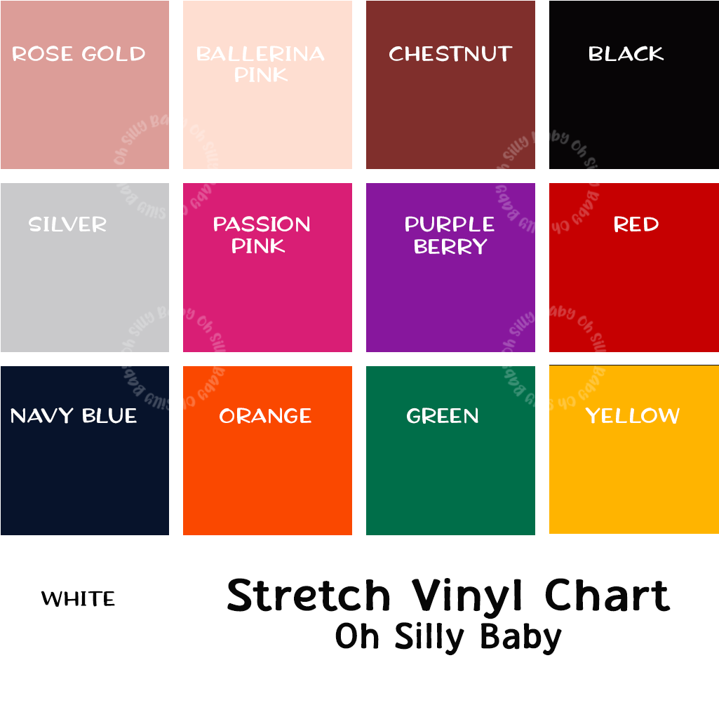 Stretch Vinyl Chart Oh Silly Baby