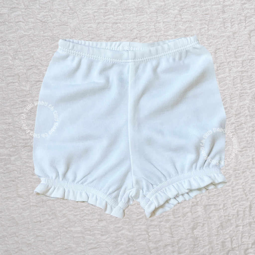 White Ruffle Diaper Cover